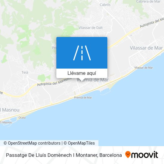 Mapa Passatge De Lluís Domènech I Montaner