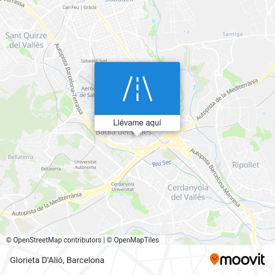 Mapa Glorieta D'Alió