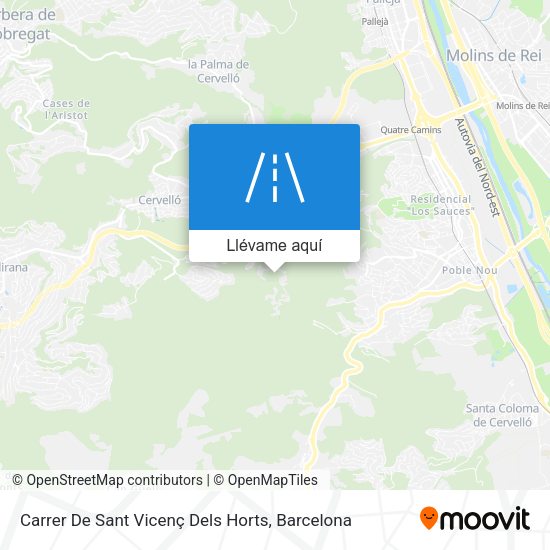 Mapa Carrer De Sant Vicenç Dels Horts