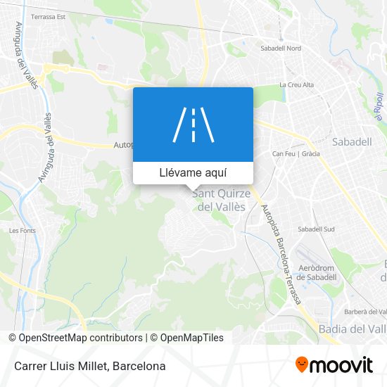 Mapa Carrer Lluis Millet