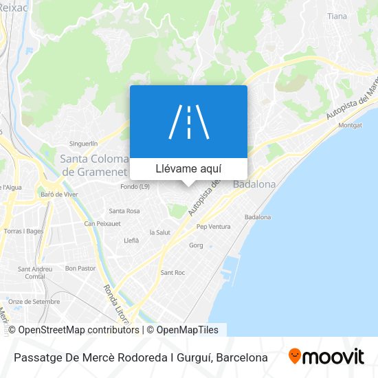 Mapa Passatge De Mercè Rodoreda I Gurguí