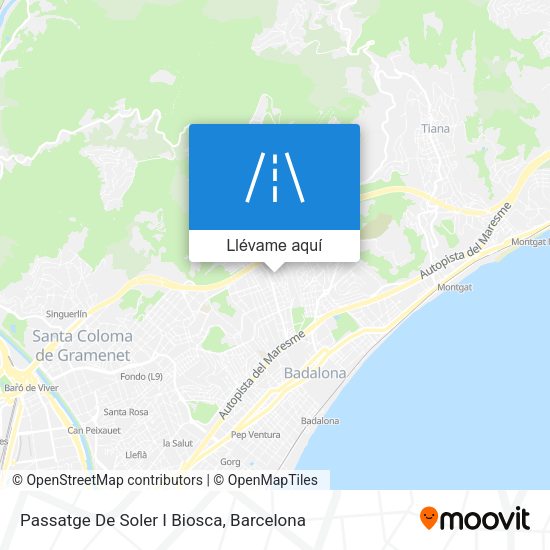 Mapa Passatge De Soler I Biosca