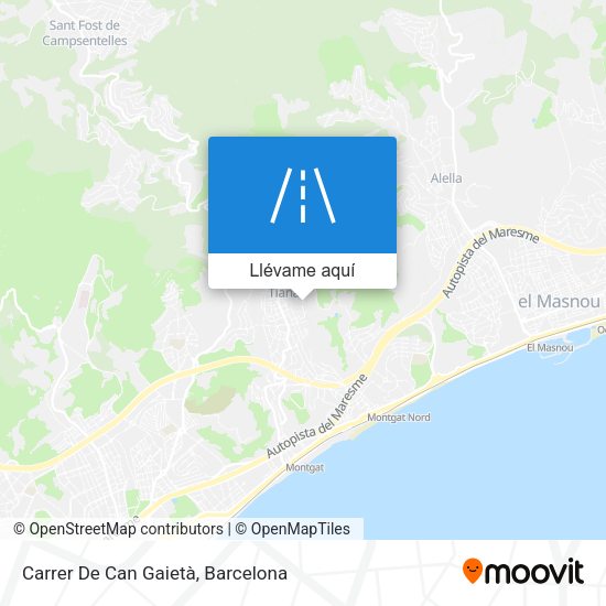 Mapa Carrer De Can Gaietà
