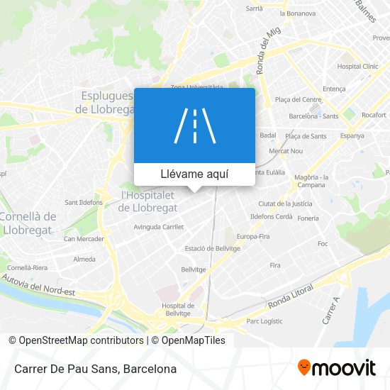 Mapa Carrer De Pau Sans
