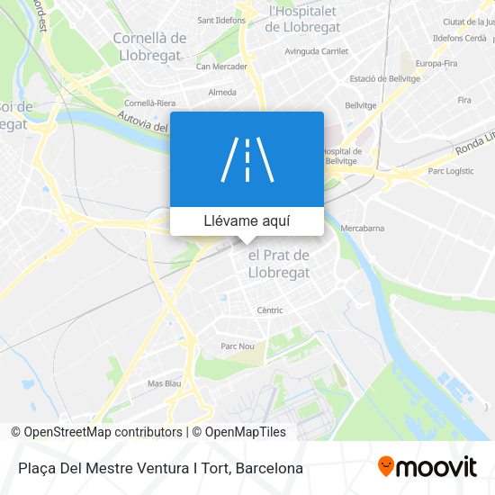 Mapa Plaça Del Mestre Ventura I Tort