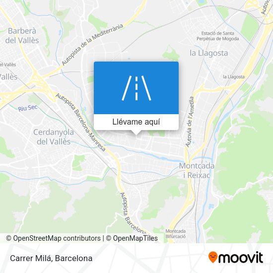 Mapa Carrer Milá