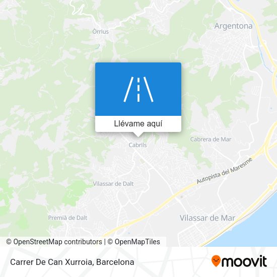 Mapa Carrer De Can Xurroia
