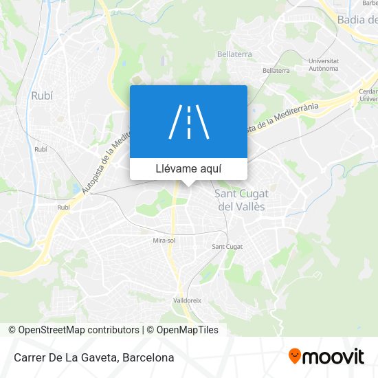Mapa Carrer De La Gaveta