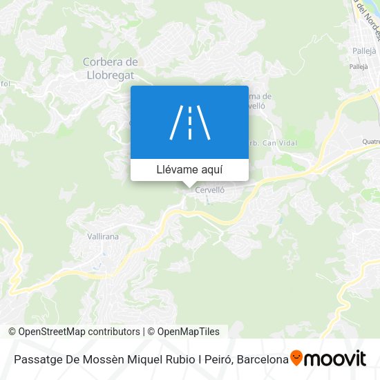 Mapa Passatge De Mossèn Miquel Rubio I Peiró