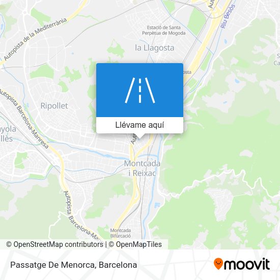 Mapa Passatge De Menorca