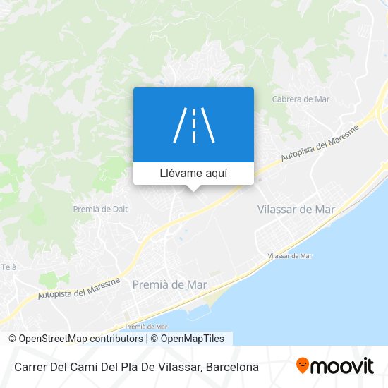 Mapa Carrer Del Camí Del Pla De Vilassar