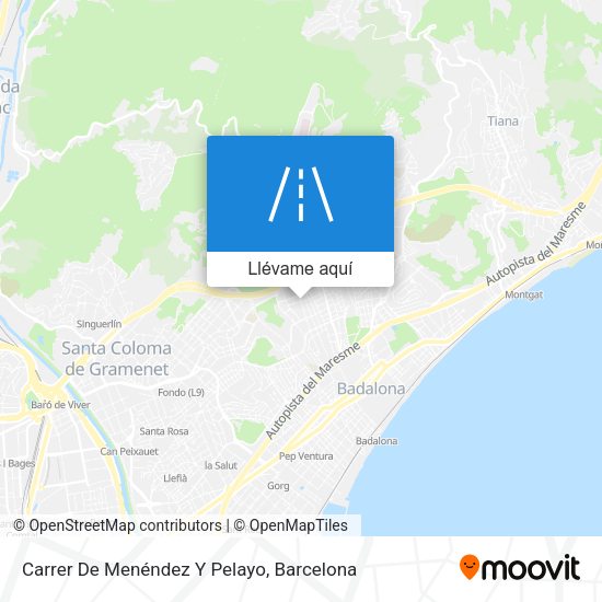 Mapa Carrer De Menéndez Y Pelayo