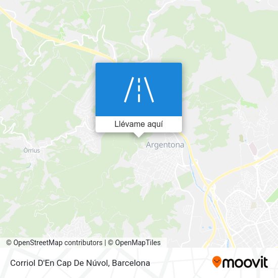 Mapa Corriol D'En Cap De Núvol