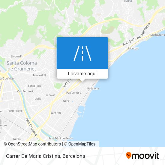 Mapa Carrer De Maria Cristina