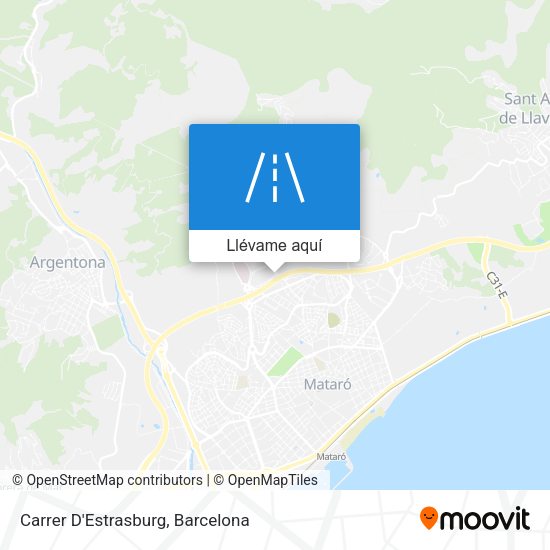Mapa Carrer D'Estrasburg