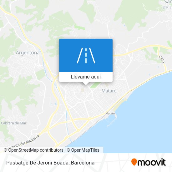 Mapa Passatge De Jeroni Boada