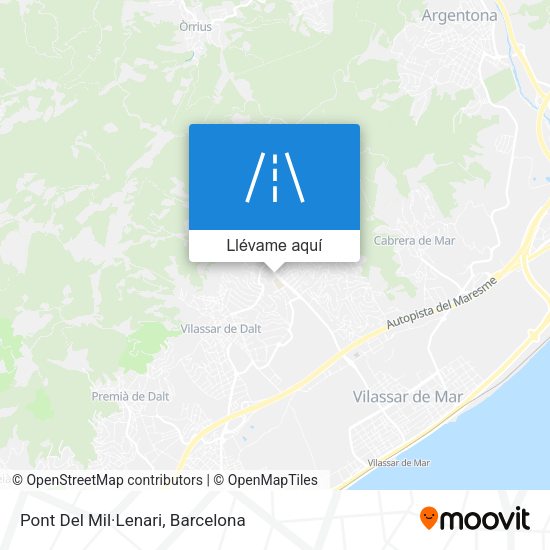Mapa Pont Del Mil·Lenari