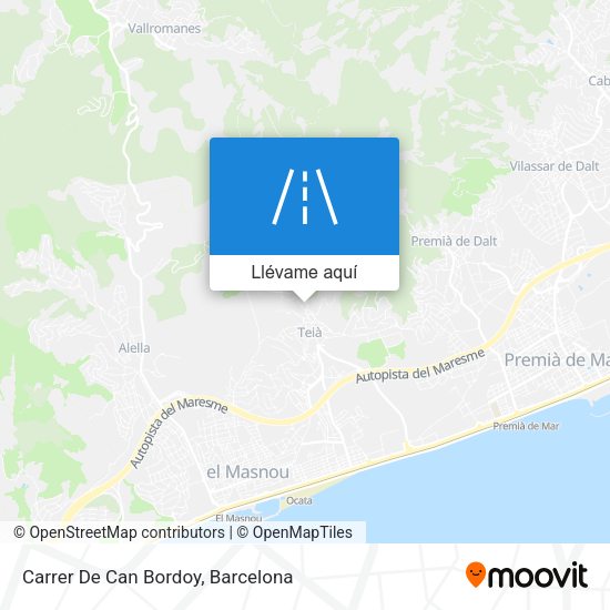 Mapa Carrer De Can Bordoy