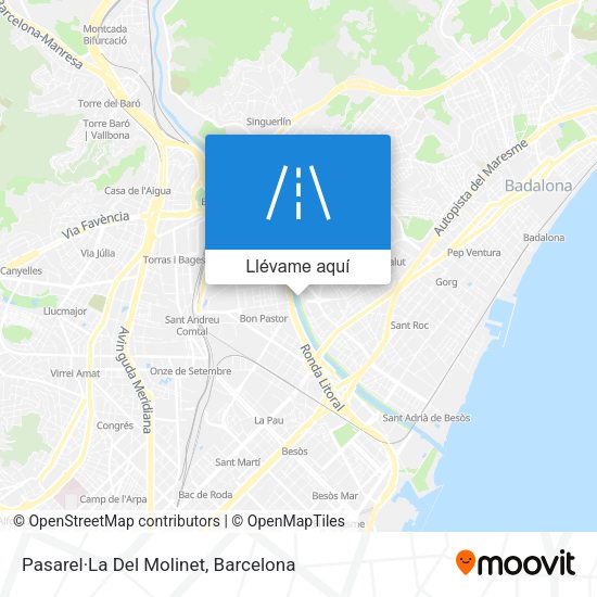 Mapa Pasarel·La Del Molinet