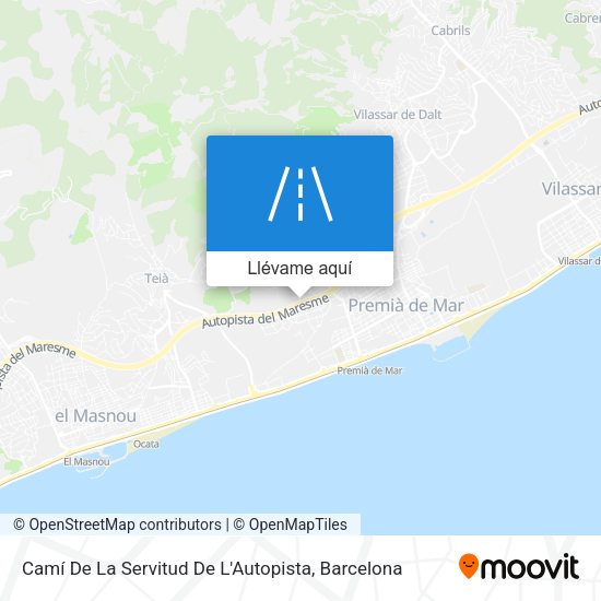Mapa Camí De La Servitud De L'Autopista