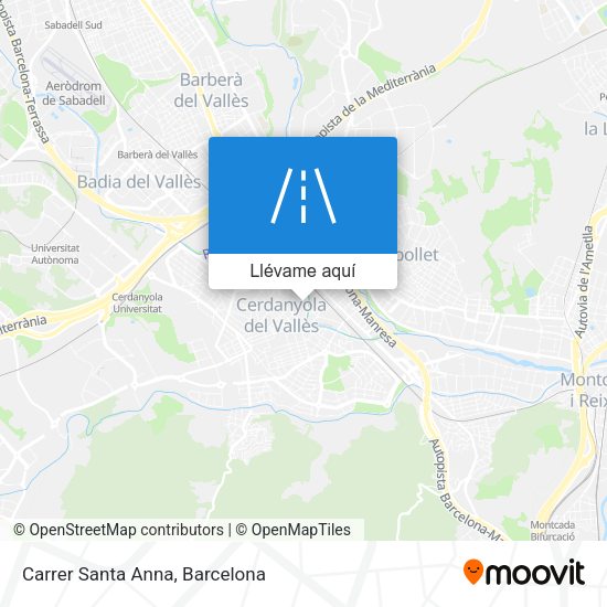 Mapa Carrer Santa Anna