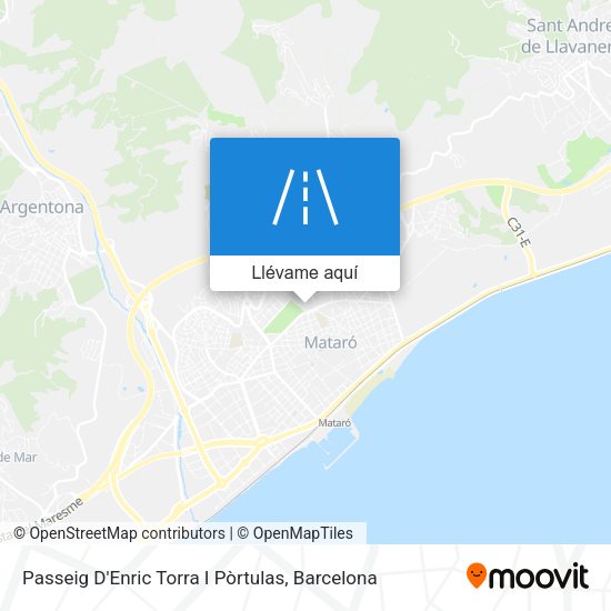 Mapa Passeig D'Enric Torra I Pòrtulas