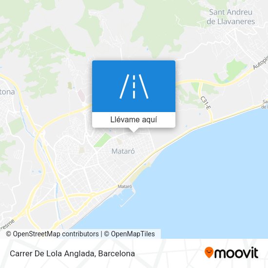 Mapa Carrer De Lola Anglada