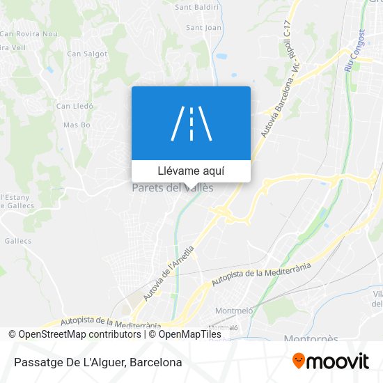 Mapa Passatge De L'Alguer