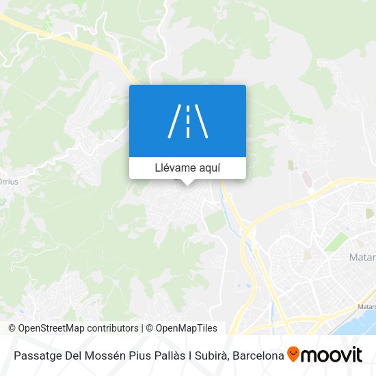 Mapa Passatge Del Mossén Pius Pallàs I Subirà