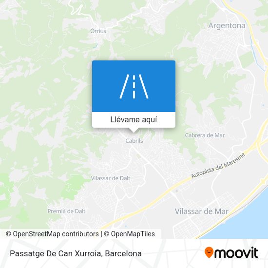 Mapa Passatge De Can Xurroia