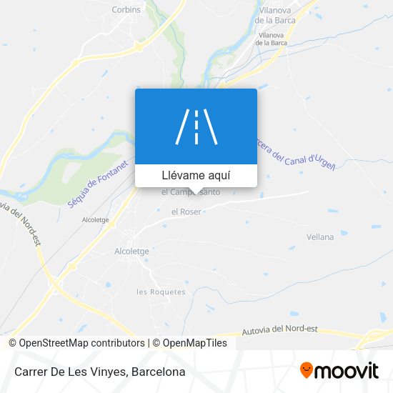 Mapa Carrer De Les Vinyes