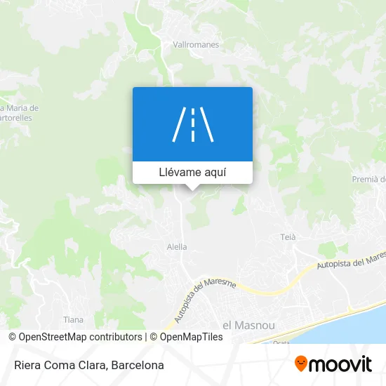 Mapa Riera Coma Clara