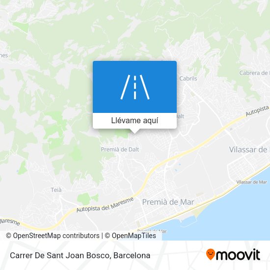 Mapa Carrer De Sant Joan Bosco
