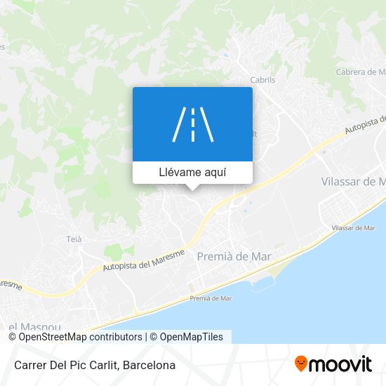 Mapa Carrer Del Pic Carlit