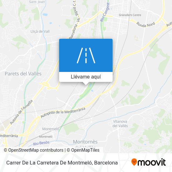 Mapa Carrer De La Carretera De Montmeló
