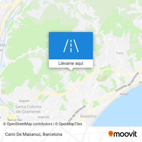 Mapa Camí De Masanuc