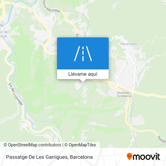 Mapa Passatge De Les Garrigues