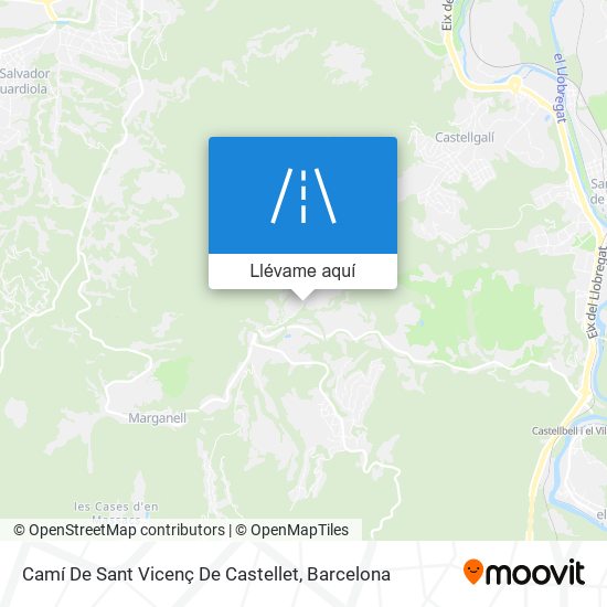 Mapa Camí De Sant Vicenç De Castellet
