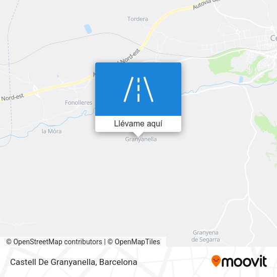 Mapa Castell De Granyanella