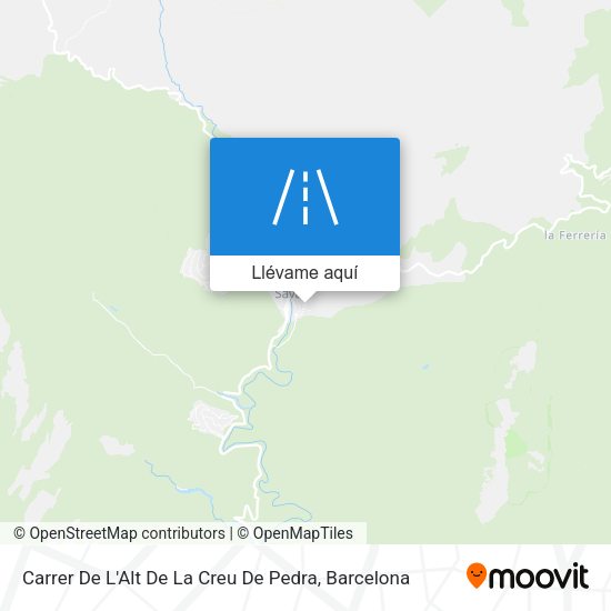 Mapa Carrer De L'Alt De La Creu De Pedra