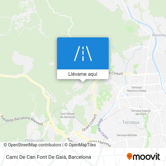 Mapa Camí De Can Font De Gaià