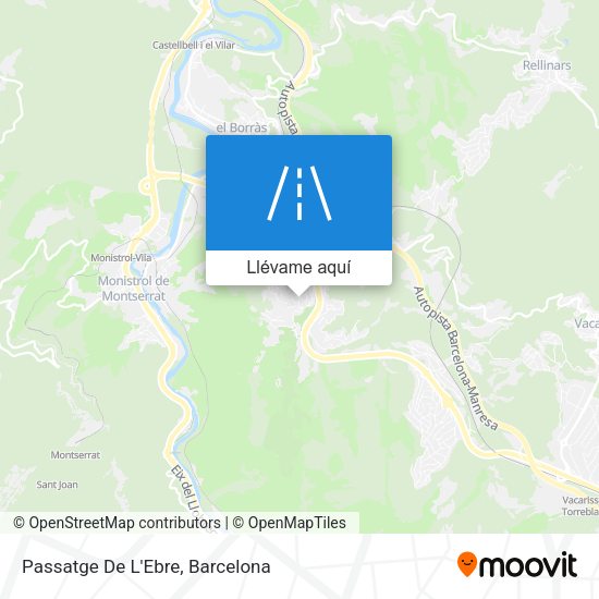 Mapa Passatge De L'Ebre