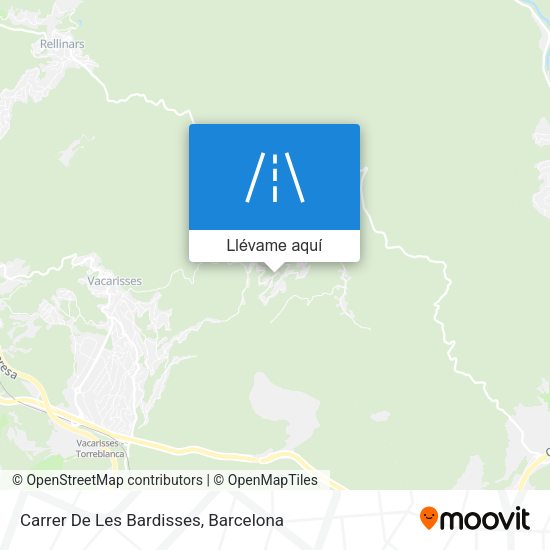 Mapa Carrer De Les Bardisses
