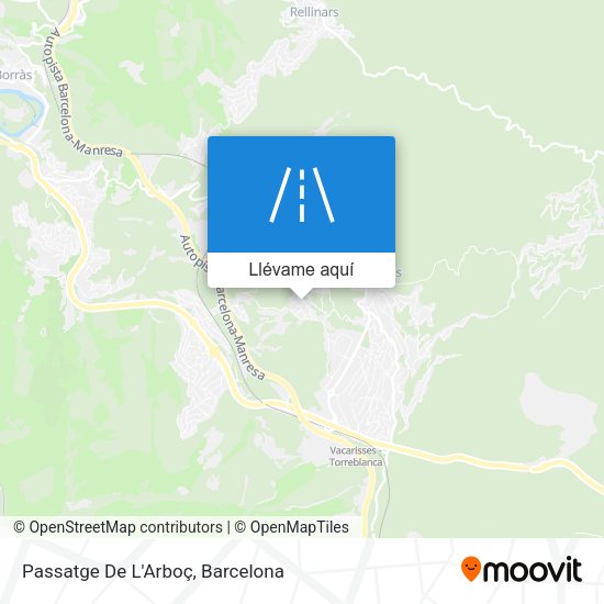 Mapa Passatge De L'Arboç