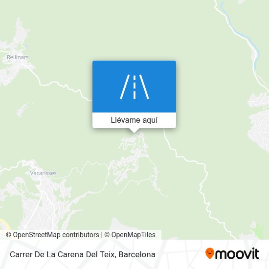 Mapa Carrer De La Carena Del Teix