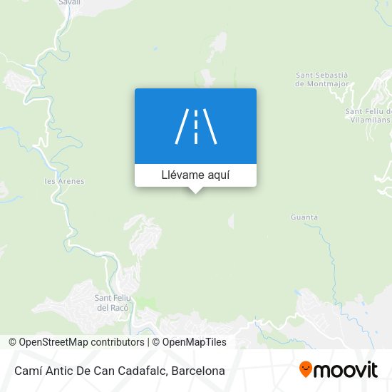 Mapa Camí Antic De Can Cadafalc