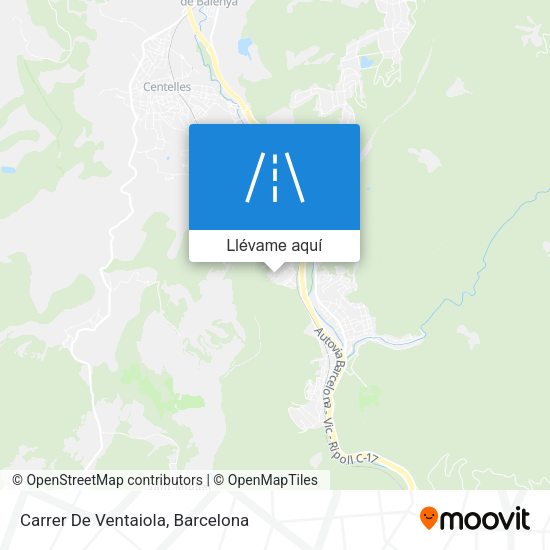 Mapa Carrer De Ventaiola