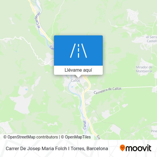 Mapa Carrer De Josep Maria Folch I Torres