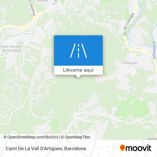 Mapa Camí De La Vall D'Artigues