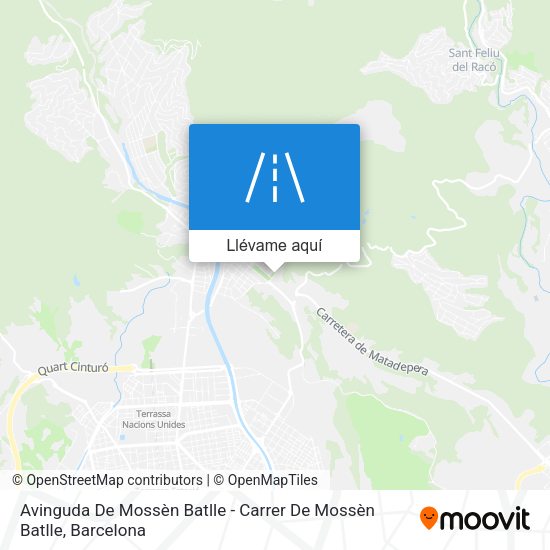 Mapa Avinguda De Mossèn Batlle - Carrer De Mossèn Batlle